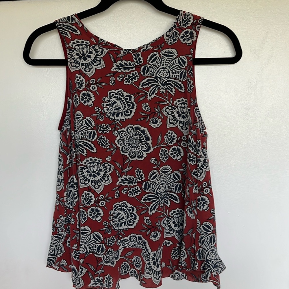 Madewell Italian Floral Silk Tank